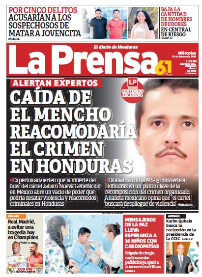 Miércoles, 25 de Febrero de 2026