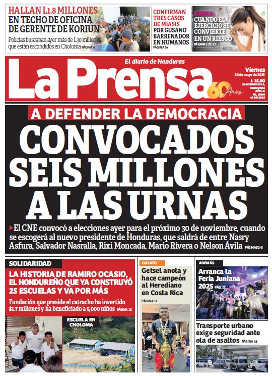 Viernes, 30 de Mayo de 2025