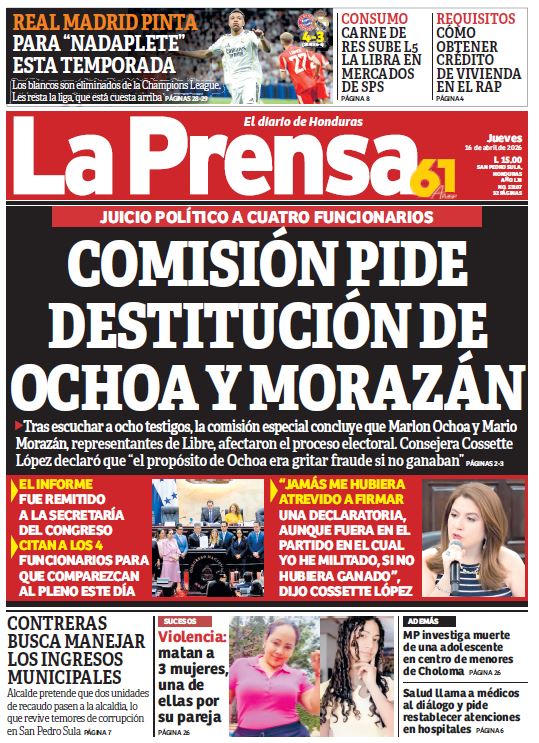 Jueves, 16 de Abril de 2026