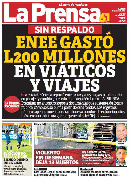 Lunes, 20 de Abril de 2026