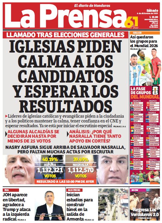 Sábado, 06 de Diciembre de 2025