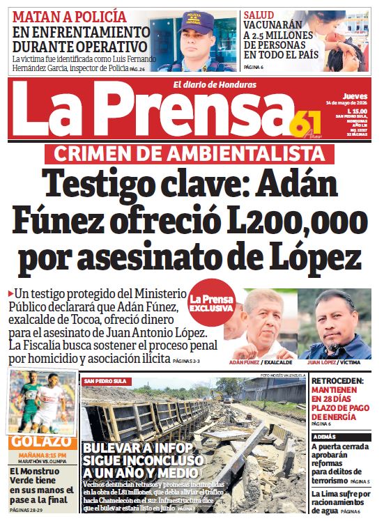 Jueves, 14 de Mayo de 2026