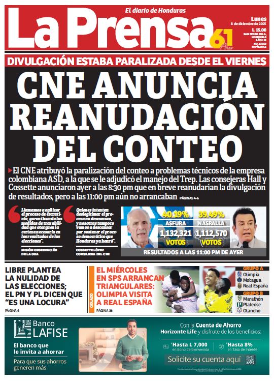 Lunes, 08 de Diciembre de 2025