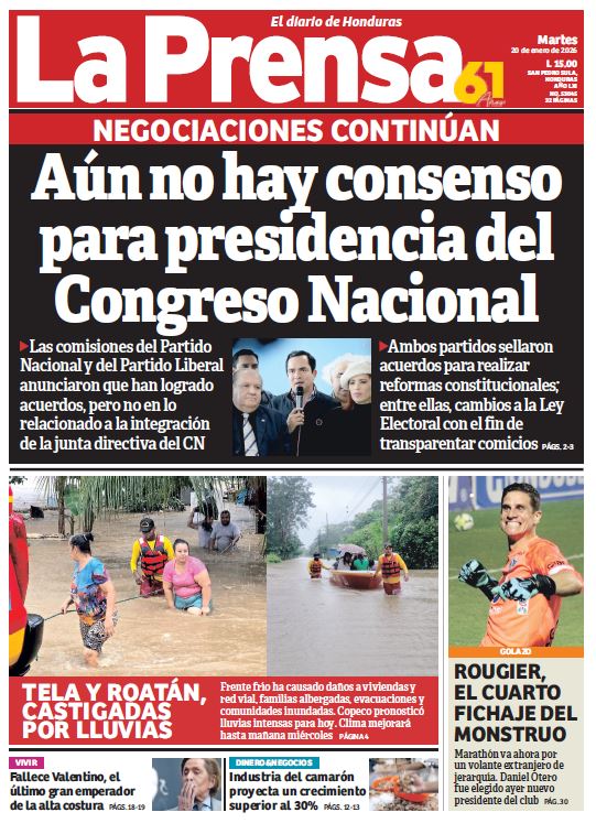 Martes, 20 de Enero de 2026