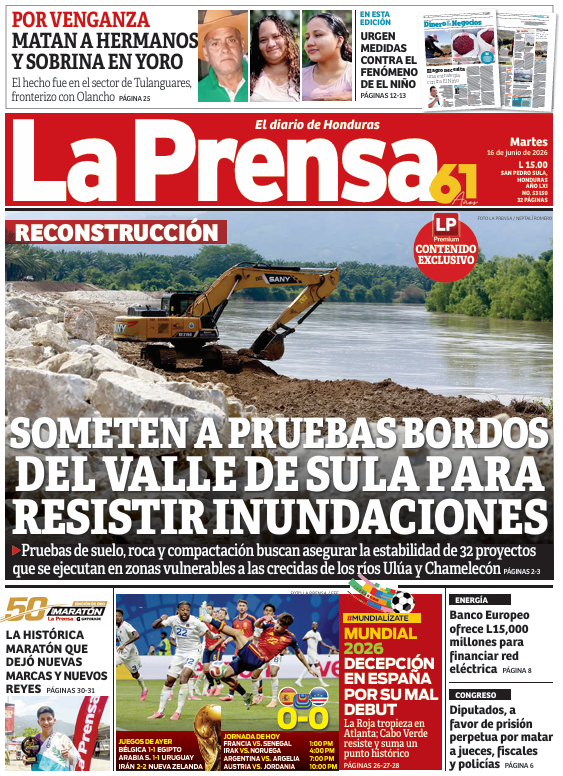 Martes, 16 de Junio de 2026