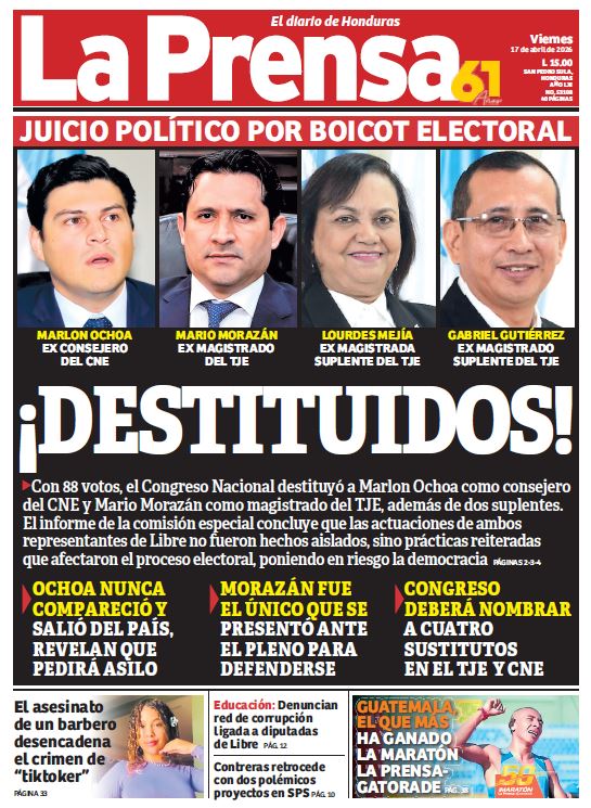 Viernes, 17 de Abril de 2026